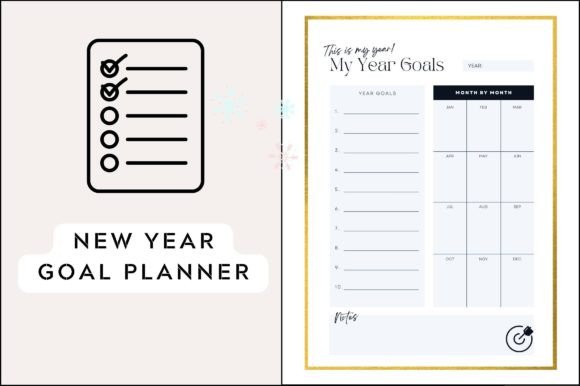Download New Year Goal Tracker Printable - New year goal Collection
