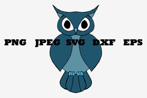 Download Navy Teal Owl Cutouts - Premium Bundle