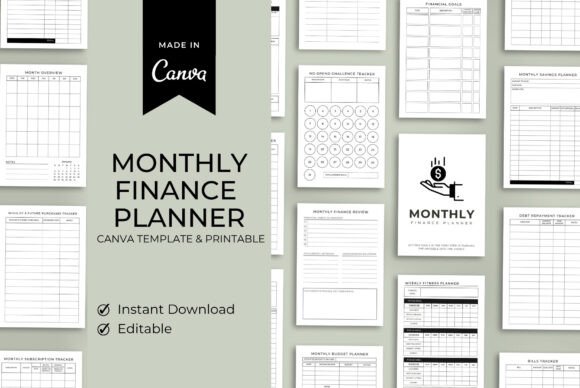 Download Monthly Finance Planner Template - Month Collection