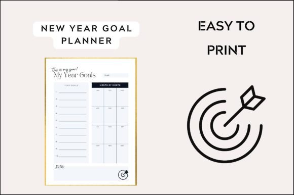 Download Printable New Year Goal Planner - New year goal Collection