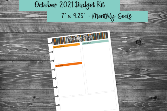 Download Halloween October Budget Monthly Goals - Month Collection