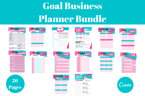Download Goals Planner Bundle Monthly Budget - Month Collection