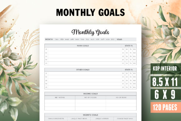 Download Monthly Goals Planner - Month Collection