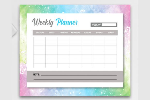 Download New Weekly Planner Design Layout 2022 - Planner design Collection