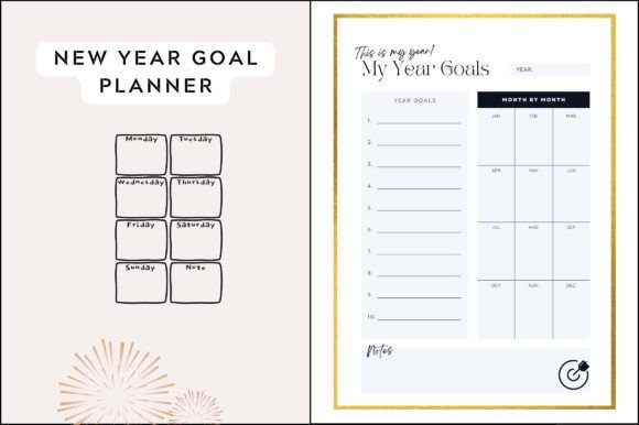 Download New Year Goal Planner Printable - New year goal Collection