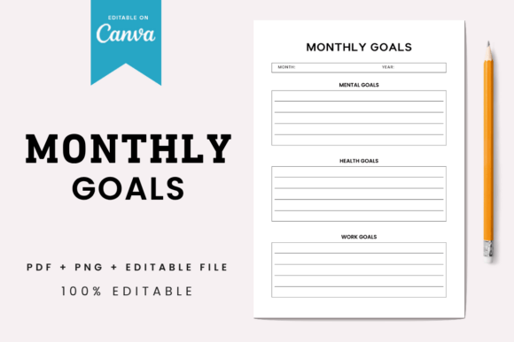 Download Monthly Goals - Month Collection