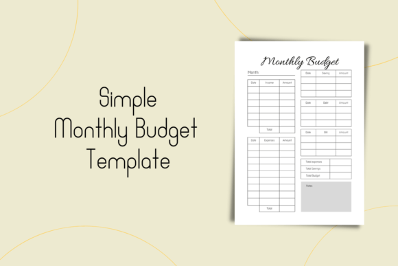 Download Simple Monthly Budget Template - Month Collection