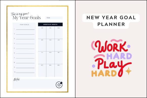 Download New Year Goal Planner - New year goal Collection